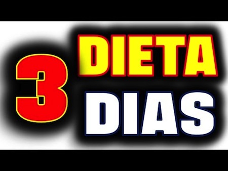 Dieta para adelgazar en 3 días
